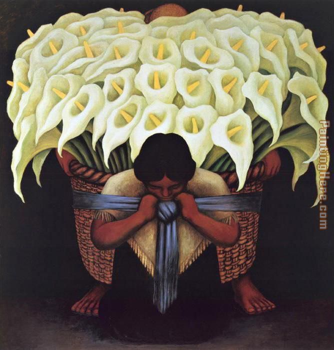 Diego Rivera flower carrier